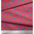 thumbnail image 2 of Soimoi Silk Fabric Coral Ocean Fabric Prints By Yard 42 Inch Wide, 2 of 3