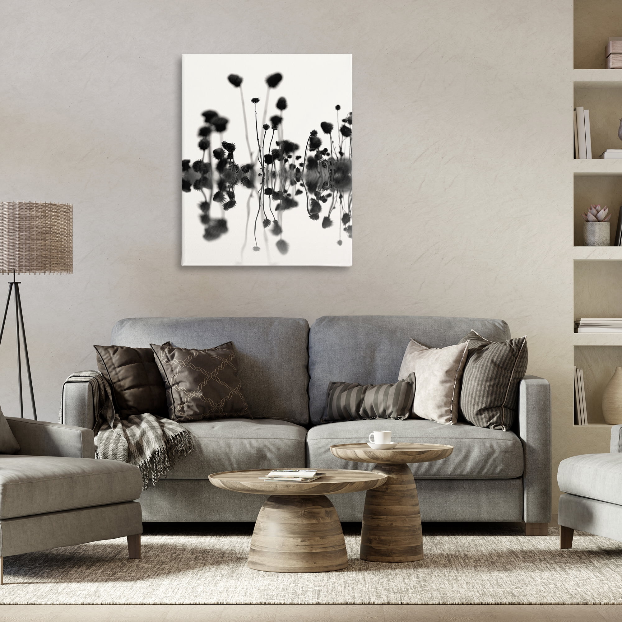 Stupell Industries Abstract Botanical Sprigs Botanical & Floral Painting Gallery Wrapped Canvas Art Print Wall Art, 30 x 40