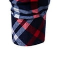 thumbnail image 3 of WREESH Men's Button Down Shirts Elegant Long Sleeve Plaid with Turn-Down Collar and Modern Print Red, 3 of 9