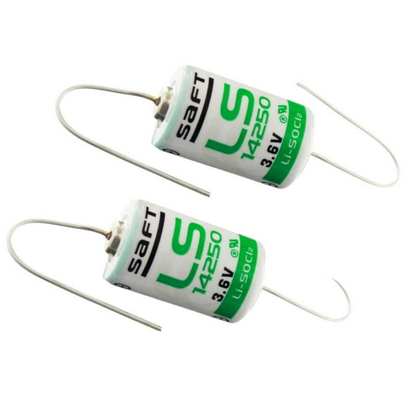 2x SAFT LS14250_AX 1/2AA 3.6V 1200mAh Lithium Battery