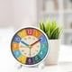 thumbnail image 1 of Reloj despertador analógico de cabecera para niños, esfera colorida, reloj para niños que no hace tictac, para habitación de niños, versátil, 1 of 8