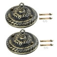 thumbnail image 5 of TAILTOSS 2Pcs Vintage Style Ceiling Light Canopy Kit in Dark Brown Iron for Ceiling Lamp 5.3x5.3x2.6in, 5 of 8
