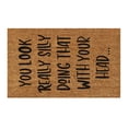 thumbnail image 1 of Welcome Mat Tyeign Fun Copywriting Mat Holiday Mat Welcome Door Mat Polyester Door Mat Welcome Matt Outdoor Door Mat Front Door Mat Outdoor Rug Bedroom Rug Door Mat Outside Entrance Black, 1 of 5