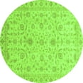 thumbnail image 1 of Ahgly Company Indoor Round Abstract Green Modern Area Rugs, 3' Round, 1 of 4