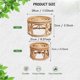thumbnail image 5 of Boho Rattan Woven Round Decorative Risers Plant Stands Indoor, Modern Plant Stand, Wicker Short Plan, 5 of 5