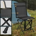 Gymax Folding 360° Silent Swivel Hunting Chair Blind Chair Allweather