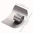 thumbnail image 3 of Stainless Steel Finger Guard – Anti-Cut Kitchen Safety Protector for Safe Vegetable Chopping, Slicing & Dicing |   Hand Shield for Meat, Fruits & Meal Prep Cooking, 3 of 8