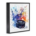 thumbnail image 2 of Stupell Industries Contemporary Hockey Splash Watercolor Burst Black Framed Giclee Art, 17 x 17, by LSR Design Studio, 2 of 8