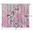 thumbnail image 5 of Pioneer Flower Floral Print Pattern Shower Curtain 84"x72" ,Bathroom Decorative Shower Curtains Set with 12 Hooks,Modern Waterproof Washable Shower Curtain, 5 of 6