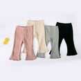 thumbnail image 2 of Toddler Baby Girls Pants Casual High Waist Flare Pants Fashion Bottom Trousers, 2 of 4
