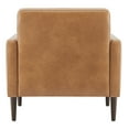 thumbnail image 7 of CHITA Mid-Century Sofas Furniture 32.3''W Faux Leather Single Sofa Couch Sets for Living Room Apartment, Cognac Brown, 7 of 7