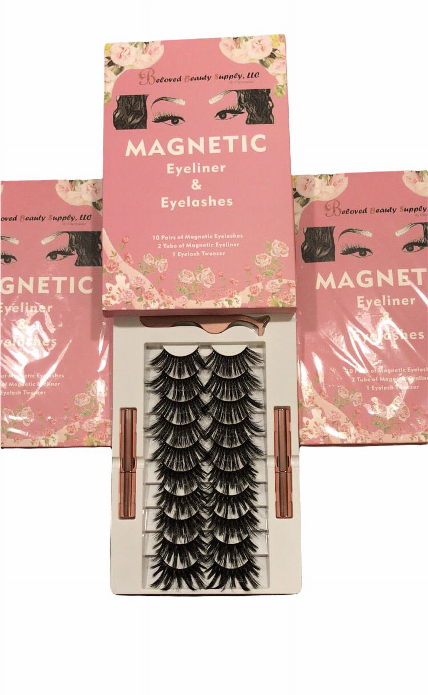 Beloved Beauty Supply LLC: 10 Pairs of Reusable Magnetic Eyelash Kit