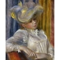 thumbnail image 3 of Pierre-Auguste Renoir 20x24 Black Modern Framed Museum Art Print Titled - Woman with a Hat, 3 of 5