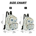 thumbnail image 2 of FORMRS Mini Backpack Purse for Women Travel Daypack Casual Shoulder Bag, Blue Floral, 2 of 7