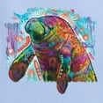 thumbnail image 6 of Wild Bobby Rainbow Painted Manatee Dean Russo Design Animal Lover Men Tee, Light Blue, 4X-Large, 6 of 6