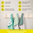thumbnail image 5 of Spasilk Bath Hooded Towels & Washcloths Set for Babies, 23-Piece Gift Set, Green Dots, 5 of 7