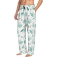 thumbnail image 6 of Pofeuu Leaf Print Green Print Men's Pajama Pants, Soft Lounge Pajama Pants with big pockets for Men Plaid Pj Bottoms-XX-Large, 6 of 6