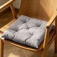 thumbnail image 6 of Linen Chair Cushion Soft Comfortable Padded Seat Cushion Non Slip Square Chair Pad - Washable Durable for Kitchen Dining Office, Gray, Ccwuwei, 6 of 6