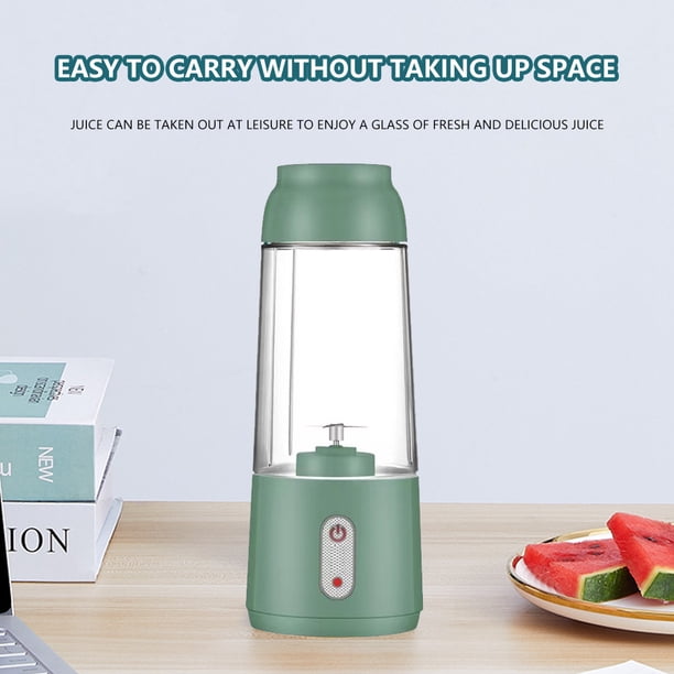 Exprimidor Eléctrico Exprimidor eléctrico de frutas de grado alimenticio, exprimidor de limón y naranja para viajes al aire libre (verde)