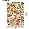 thumbnail image 3 of FMSHPON Cartoon Pizza Donuts Food Clipboard Hardboard Wood Nursing Clip Board and Pull for Standard A4 Letter 13x9 inches, 3 of 8