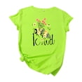 thumbnail image 2 of Womens Summer Tops Casual Women's Graphic Floral Printed T-Shirt Teacher Short Sleeve Tee Tops clearance clothes under $10.00, 2 of 4