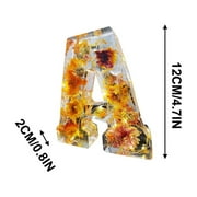 ICQOVD Flower Night Light Flower Letter Resin Home Decoration Gift