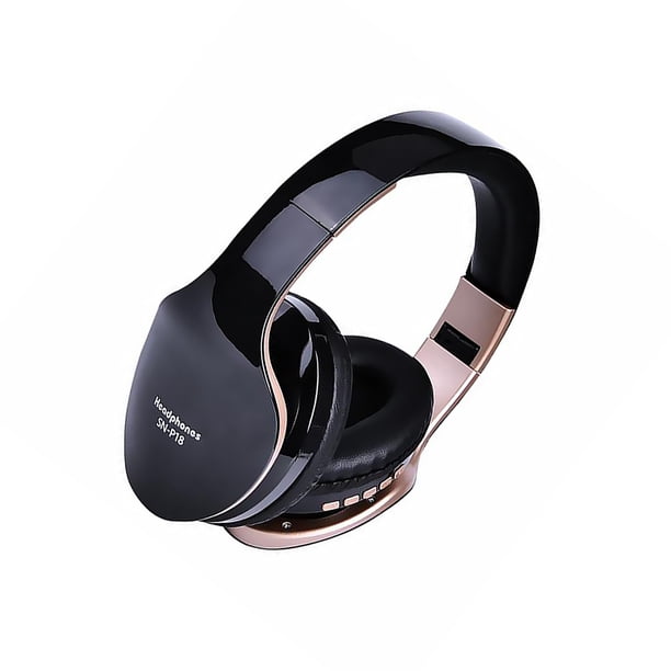 Inteprter SN-P18 Auricular Bluetooth Auricular inalámbrico Plegable Manos libres Deporte Conducción Auricular para juegos Sistemas de cine en casa negro