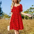 thumbnail image 4 of Vestido de manga corta, ropa de mujer, vestido para mujer, vestidos de mujer, 4 of 7