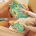 thumbnail image 6 of 2L Hot Water Bottle with Soft Velvet Cover PVC Hot Water Bag for Pain Relief Long-Lasting Warmth Yellow Sunflowers Pattern, 6 of 8