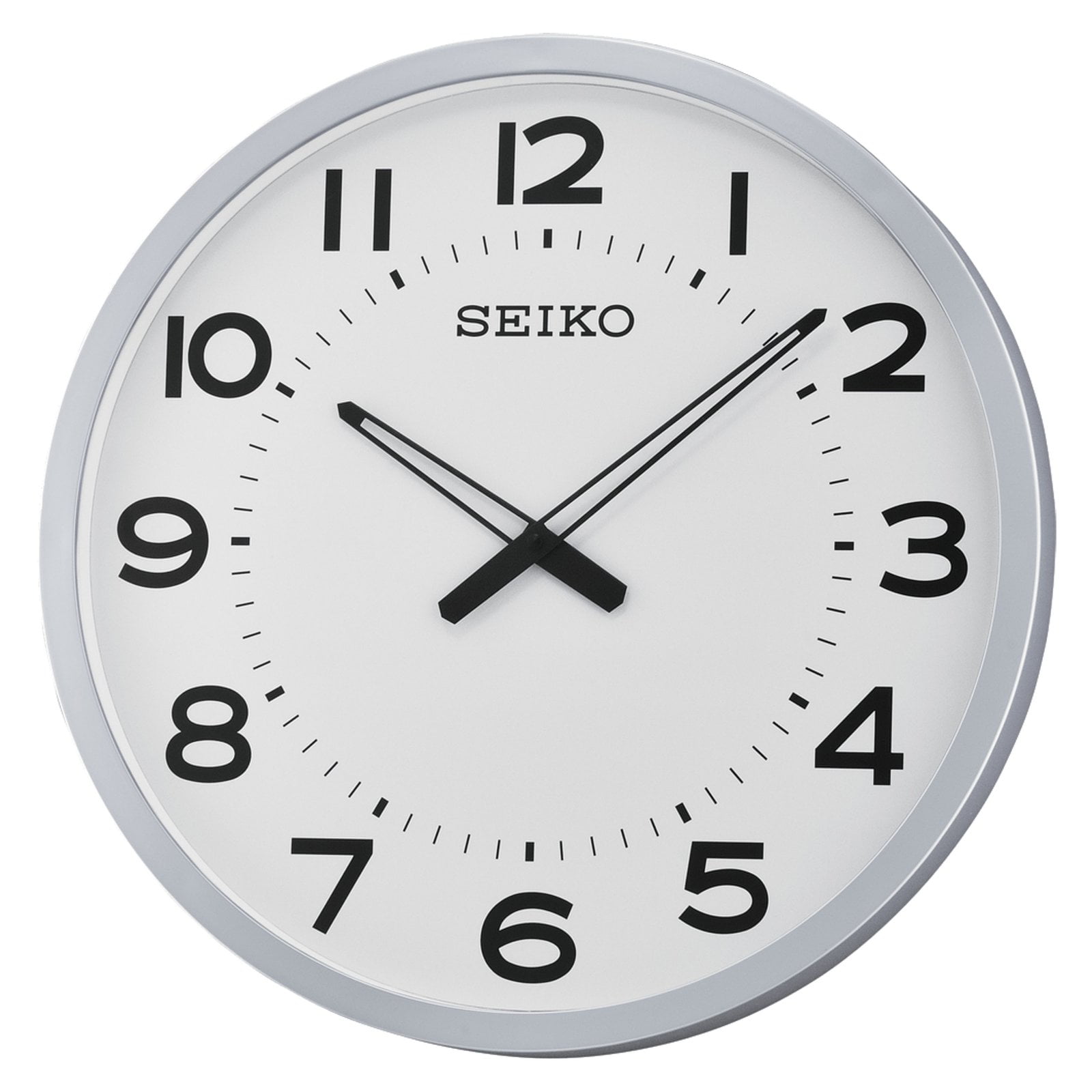 Seiko 20 Ultra Modern Gray Framed Wall Clock, Quartz, Analog, QXA563SLH