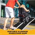 thumbnail image 3 of BeesClover 5 ft Wheelchair Ramp,Non-Slip Aluminum Folding Wheelchair Ramp,Door Threshold Portable Wheelchair Ramps for Home, Wheel Chair Ramp for Home Steps, Scooter Ramp for Car, Doorways, Curbs, 3 of 7