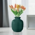 thumbnail image 5 of Mauxuk Modern Green Plastic Vase Large Home Decor Dried Flower Arrangement Elegant Living Room Centerpiece Gift, 5 of 6