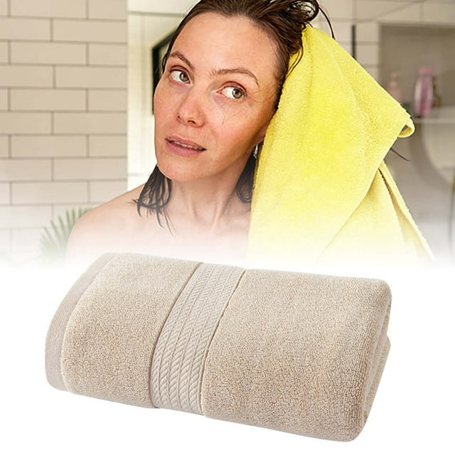 Wearable Bath Towel Cape Soft Highly Absorbent Quick Drying Comfortable Unisex Bathrobe for Relaxation