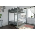 thumbnail image 2 of DHP Full over Full Metal Bunk Bed in Silver, 2 of 5