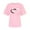 #344-Pink, variant on Women's Love Heart Printed T-shirt Round Neck Short Sleeved Sunmmer Tops Gifts