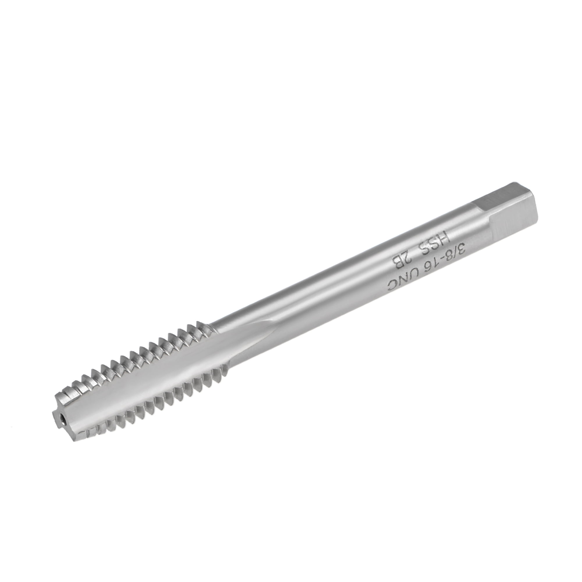 Uxcell Machine Tap 3/8-16 UNC Thread Pitch 2B Class 3 Flute High Speed ...