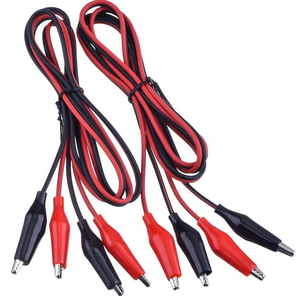1M Electrical Test Set with Alligator Clips Double-ended Jumper Wires for Electrical Testing