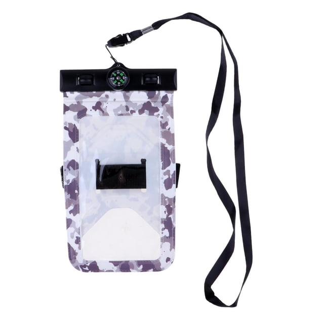 seco impermeable natación de bolsa de del Camuflaje morado shamjiam Funda impermeable para teléfono