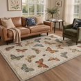 thumbnail image 5 of GENIMO 2'x3' Entryway Rug, Machine Washable Non Slip Low Pile Area Rug for Front Door Kitchen Bathroom, Nature Inspired Animal Print, Warm Beige, 5 of 7