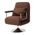 thumbnail image 3 of Sofá Plegable 2 En 1, Sillón, Sofá Cama, Ahorro De Espacio, Chaise Lounge Lavable, Color Café, 3 of 8
