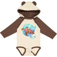 thumbnail image 3 of Inktastic Vero Beach, Florida Swimming Sea Turtle with Bubbles Boys or Girls Long Sleeve Baby Bodysuit, 3 of 5