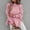 Pink, variant on Aloohaidyvio Sweaters for Women,Fashion Women Solid Color Long Sleeve Pullove Casual Sweater Tops