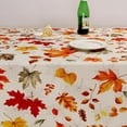 thumbnail image 2 of Maple Leaf Fall Tablecloth Waterproof, Thanksgiving Table Cloth Rectangle, Stain Resistant Fabric Table Cloths for Kitchen Table Party Picnic Dinner Decor (60 x 84 Inch), 2 of 6