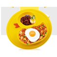 thumbnail image 1 of Silicone Divided Toddler Baby Plates - Portable Non Slip Suction Plates for Children Babies and Kids BPA Free Baby Dinner Plate, 1 of 7