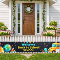 thumbnail image 6 of LUUFILx Welcome Back to School Banner Backdrop for Classroom Decor Kids Event Background Party Decorations School Supplies Photography Props Backdrop Banner, 6 of 8