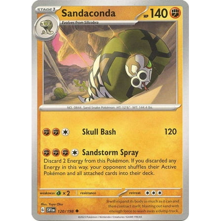 Pokemon Scarlet & Violet Base Set Uncommon Sandaconda #120