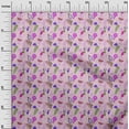 thumbnail image 3 of oneOone Cotton Jersey Light Pink Fabric Lemon With Leaf Craft Projects Decor Fabric Printed By The Yard 58 Inch Wide, 3 of 4