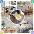 thumbnail image 2 of Orange Boho Geometric and Plant Pattern Rectangle Tablecloth 60"x102",Waterproof Polyester Rectangle Table Cloth, Wipeable Spillproof Polyester Tablecloth for Dining, Camping, Indoor and Outdoor, 2 of 6