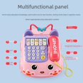 thumbnail image 2 of Máquina de aprendizaje de historias con rompecabezas de educación temprana para niños, juguete para teléfono para bebés, coche con luz multifunción, juego de cuentas con música, 2 of 5