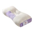 thumbnail image 2 of EazyTech Ergonomic Memory Foam Neck Pillow for Cervical Support Washable Travel & Home Pillow for Adults and Teens,16x25in Purple, 2 of 6